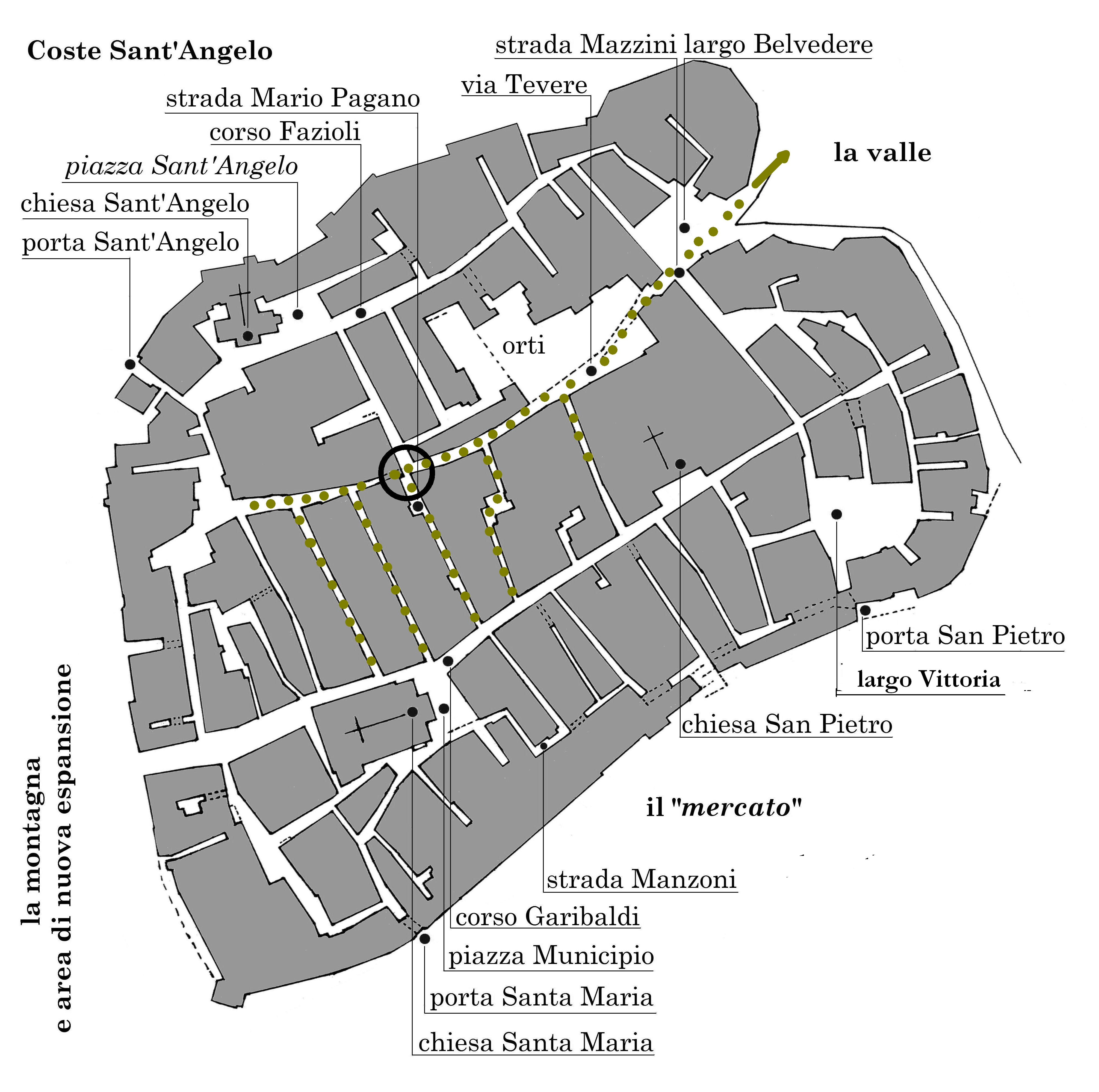 planimetria via Tevere